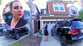 Police Surprise Woman at Home After She Crashes Mercedes Into 3 Cars