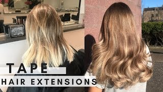 Ladylux Blonde To Bronde Balayage Hair Journey With Tape Hair Extensions