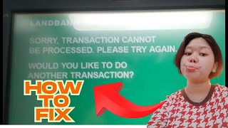 How to fix "Sorry, Transaction Cannot be Processed. Please try again."
