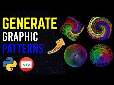 How to GENERATE AUTOMATED GRAPHIC PATTERNS AND ILLUSTRATIONS with Python in 10 Lines.