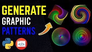 How To Generate Automated Graphic Patterns And Illustrations With Python In 10 Lines.
