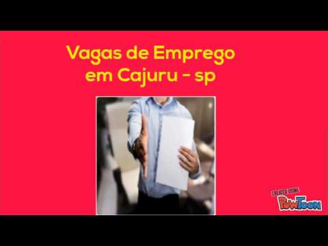 Vagas de Emprego em Cajuru sp - YouTube
