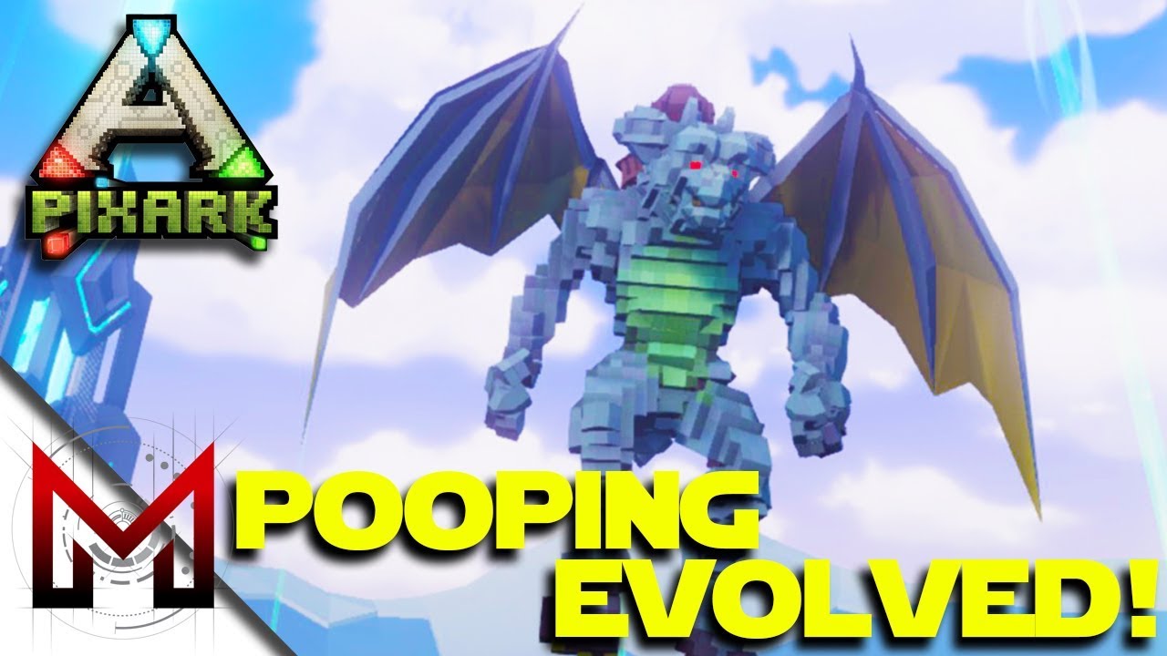My First Gargoyle! -=- PixARK Gameplay on Pooping Evolved -=- Ep10