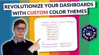 Revolutionize Your Dashboards with Custom Color Themes in Power BI - Here's How Part 005 Power Bi Dashboard Design Basics Clean Layout Themes Ux Tips Beginner