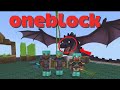 Matamos al dragón en Minecraft-ONEBLOCK