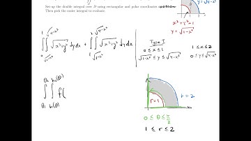 Multivariable Calculus and Probability 5.5 - Double Integrals in Polar Coordinates (2 of 4)