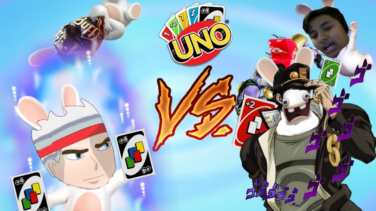 WHEN RABBIDS PLAY UNO|Uno Funny moments - YouTube