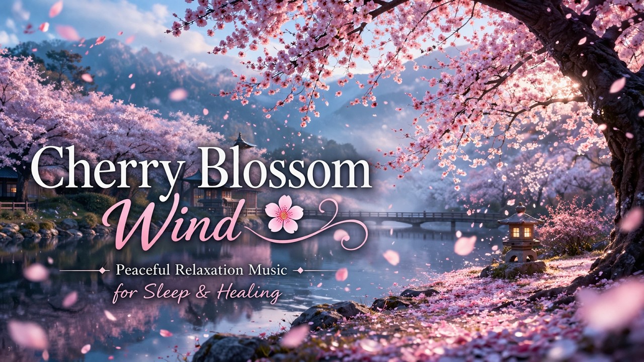 Cherry Blossom Wind 🌸 Peaceful Relaxation Music for Sleep & Healing ...