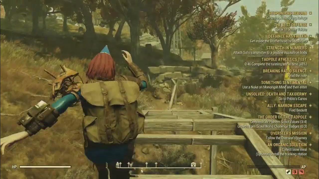 Fallout 76 - Tadpole Athletics Test - YouTube