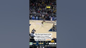 Tatum’s message before sending the game to OT 👀