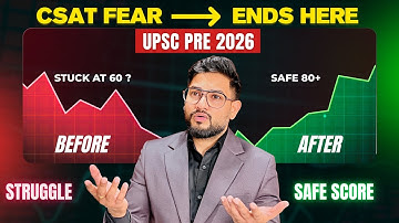 CSAT Fear Ends Here | Safe Score Strategy for UPSC Pre 2026 #upsc #prelims2026 #pre2026 #csat2026