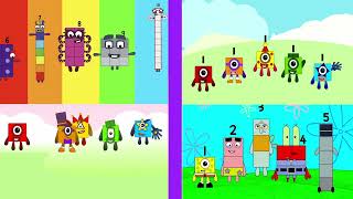 Numberblocks Up to Faster Superparsion   Four Cool Numberblocks intros