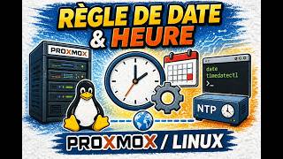 Proxmox VE : Régler la date, l'heure et le NTP sous Linux / Configure Date, Time and NTP on Linux
