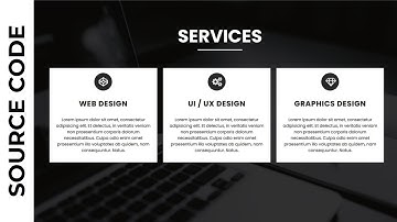 Responsive Services Section Design using HTML and CSS