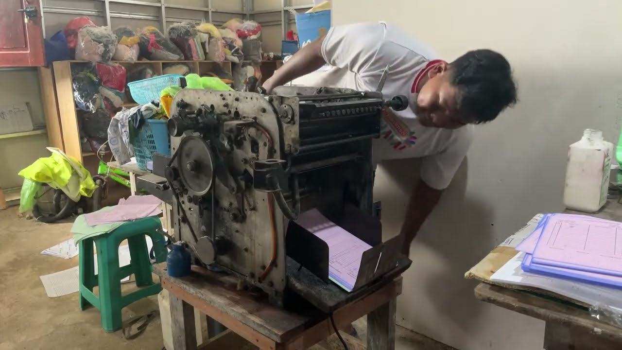 Cetak nota NCR Pakai Mesin Tua