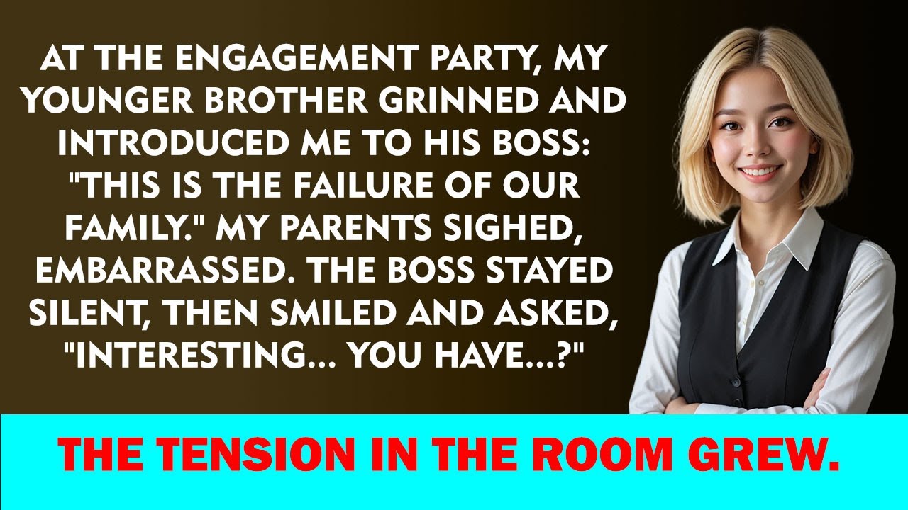 My Brother Smirked, Introduced Me to His Boss as 'Our Family's Failure'—Then His Boss Said