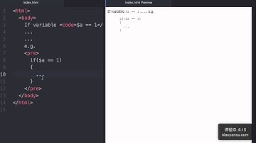 6.15 code标签、pre标签 HTML5精讲 课时ID 6 15 【表严肃】#HTML教程 #HTML5教程 #code标签