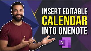 How To Insert An Editable Calendar Into A OneNote Page  (Step By Step Guide)