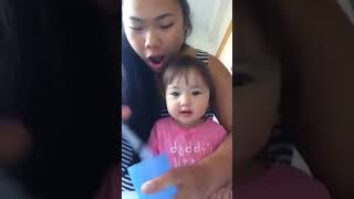 The Most Cutest Babie - Cleaning A Stuffy Nose With Salt Water | 9GAG it