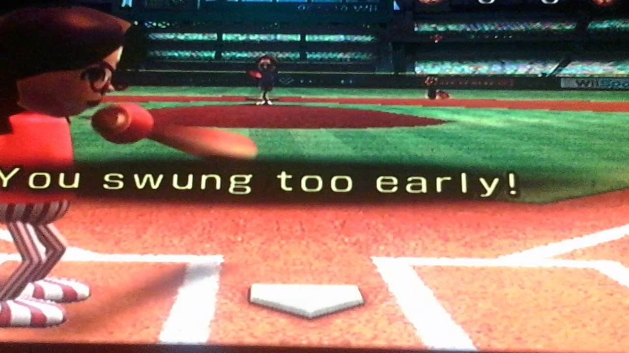 Wii sports BASEBALL FAIL YouTube