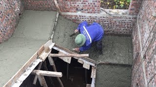 Intelligent Construction Concrete Stair In The House  Heavy Work Building House Step By Step