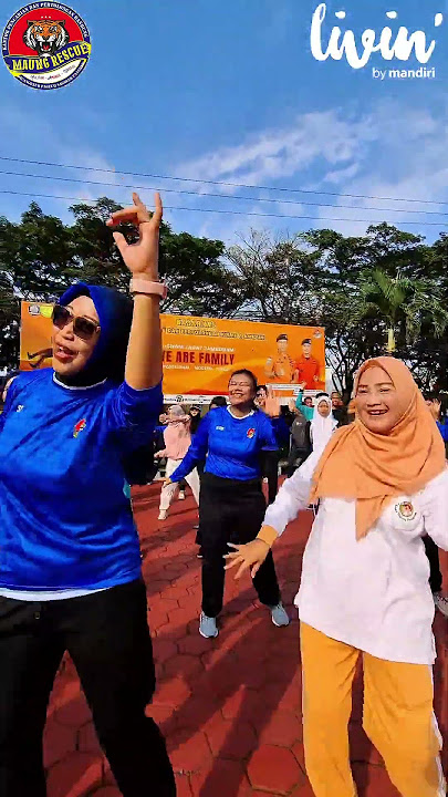 Kegiatan Senam Aerobics Kantor SAR Bandung Bersama Bank Mandiri KCP Rancaekek