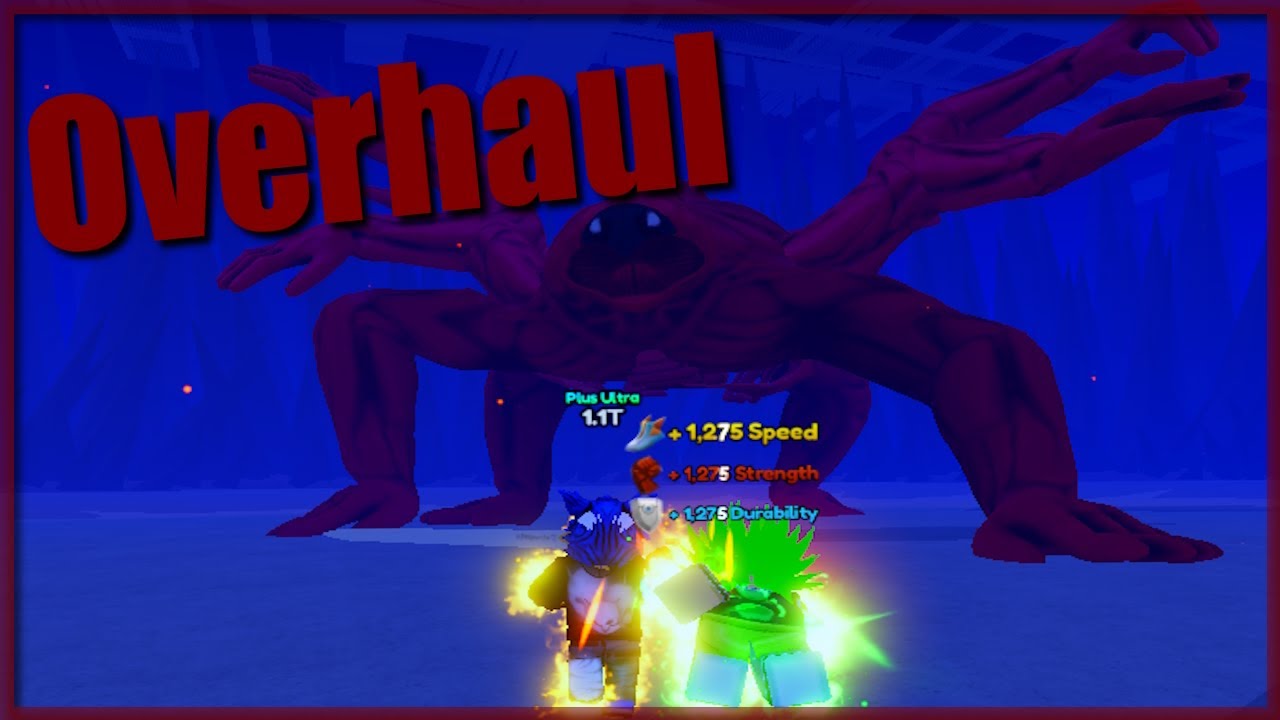 I Defeated The NEW Overhaul BOSS In Roblox Anime Fighting Simulator X 