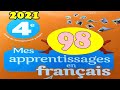 Mes Apprentissages En Français Page 98 4AEP 