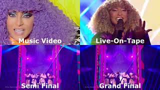 Senhit ft Flo Rida - Adrenalina (Eurovision 2021) || 4-Way Comparison