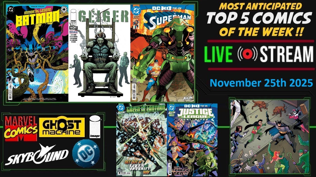 Top 5 Most Anticipated New Comic Books!