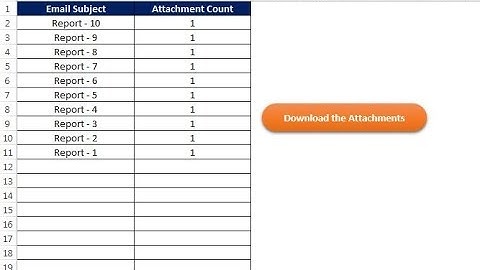 Download Attachments From Multiple Emails