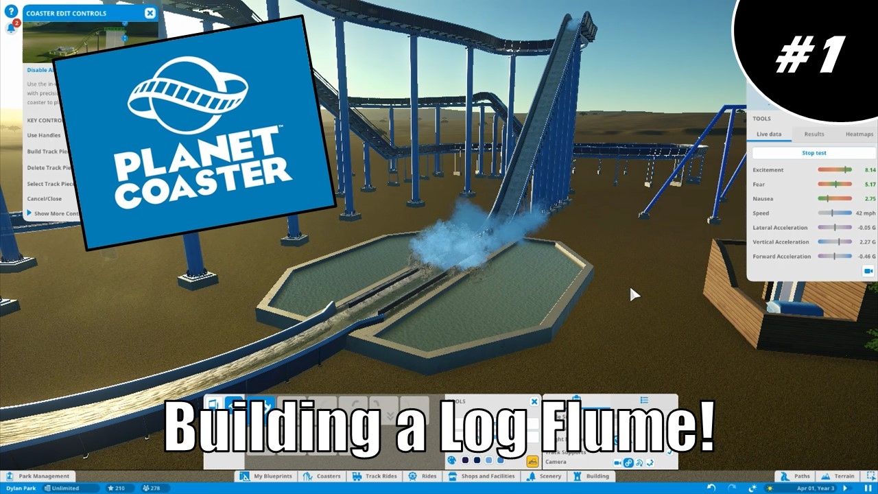 Building a Log Flume!- Planet Coaster Ep 1