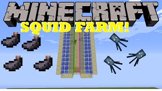 Minecraft 1.8 TUTORIAL - HOW TO BUILD A AUTOMATIC SQUID FARM!