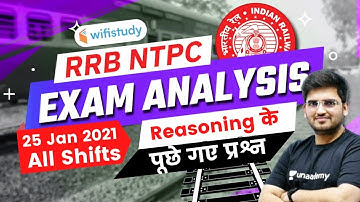 RRB NTPC Exam Analysis (25 Jan 2020, All Shifts) | Reasoning Asked Questions by Deepak Tirthyani