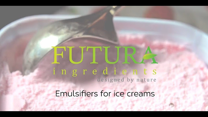 Emulsifier e471 in bulla ice cream