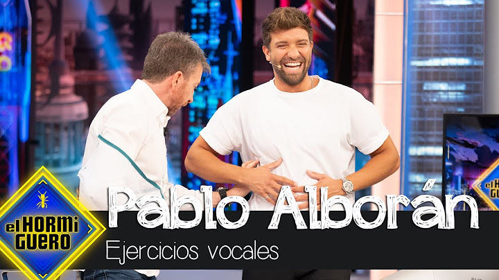 Pablo Alborán deja alucinando a Pablo Motos con sus ejercicios vocales - El Hormiguero