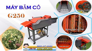 Máy Băm Cỏ G250 Có Băng Tải, Dùng Điện Gia Đình, Chỉ Hơn 10 Triệu Đồng???