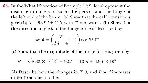 In the What If? section of Example let represent the distance in meters between the person and the h