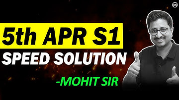 JEE 2024 - 5th April Shift 1 Speed Solutions | Physics | Eduniti | Mohit Sir