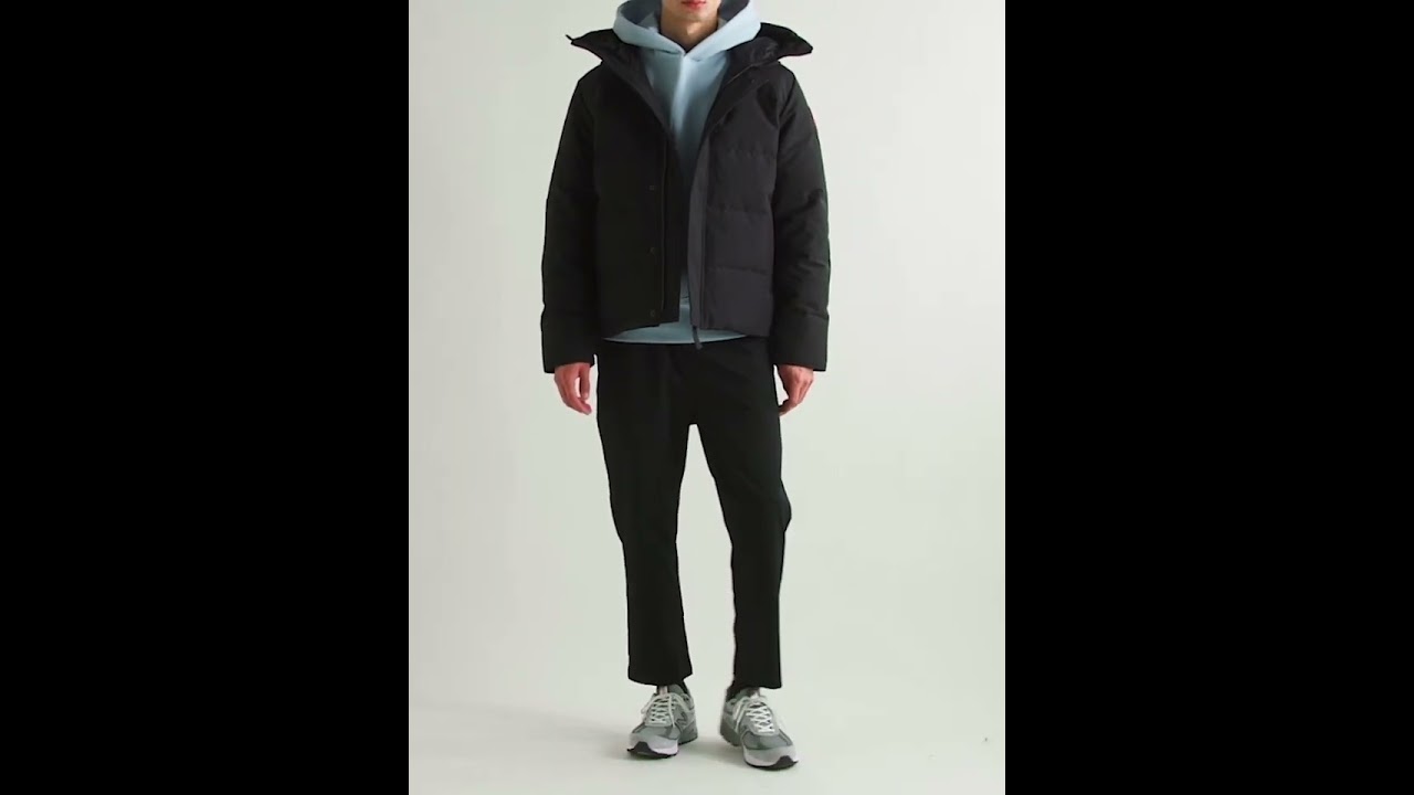 Macmillan Logo-Appliquéd Quilted Shell Hooded Down Parka (Black)