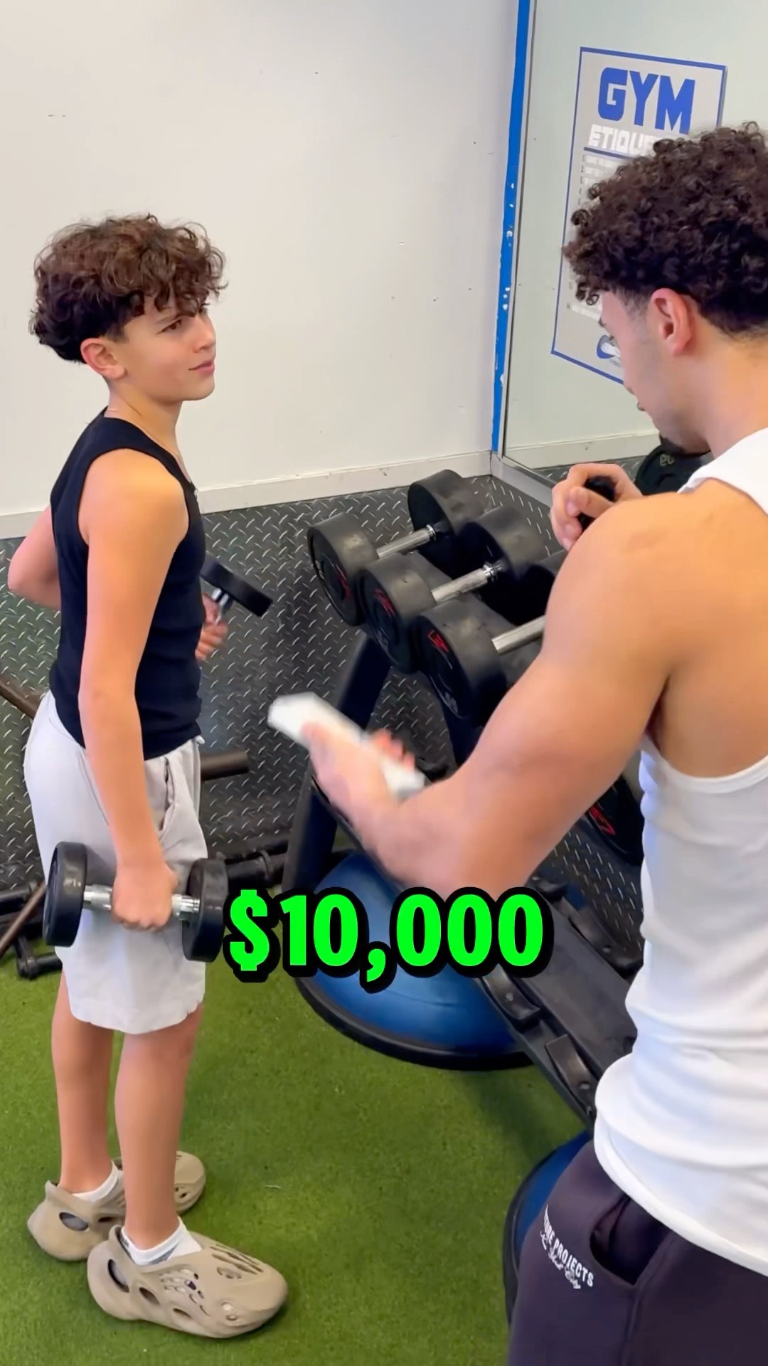 Can this little boy beat me for $10,000?