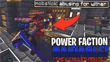 MAKING A HUGE POWER FACTION RAIDABLE... (THEY CALLED ABUSE) | Minecraft HCF