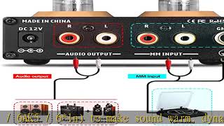 Vacuum Tube Phono Preamp, Mm Turntable Preamplifier For Record Player Home Stereo Amplifier Act