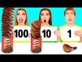 100 Layers of Food Challenge | Funny Food Challenges by DaRaDa