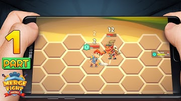 Merge Fight Tactics Mobile Game Gameplay Walkthrough Ep.1 (iOS, Android) No Commentary
