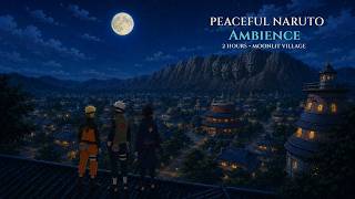 Naruto Ambience for Study & Sleep 🌙 Peaceful Night in the Hidden Leaf Village | 2 Hours
