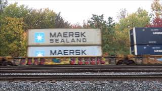 SD50-2 Trailing on CSX Stack Train