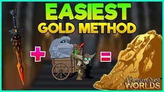 [AQW] BEST Gold Farming Method! (The Leery Contract)