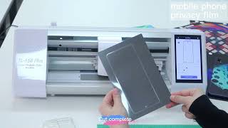 How to use TL168 cutter Plotter to cut privacy screen protector for iphone