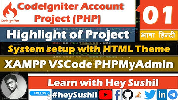 How to Setup Codeigniter in XAMPP server how to use vs code editor